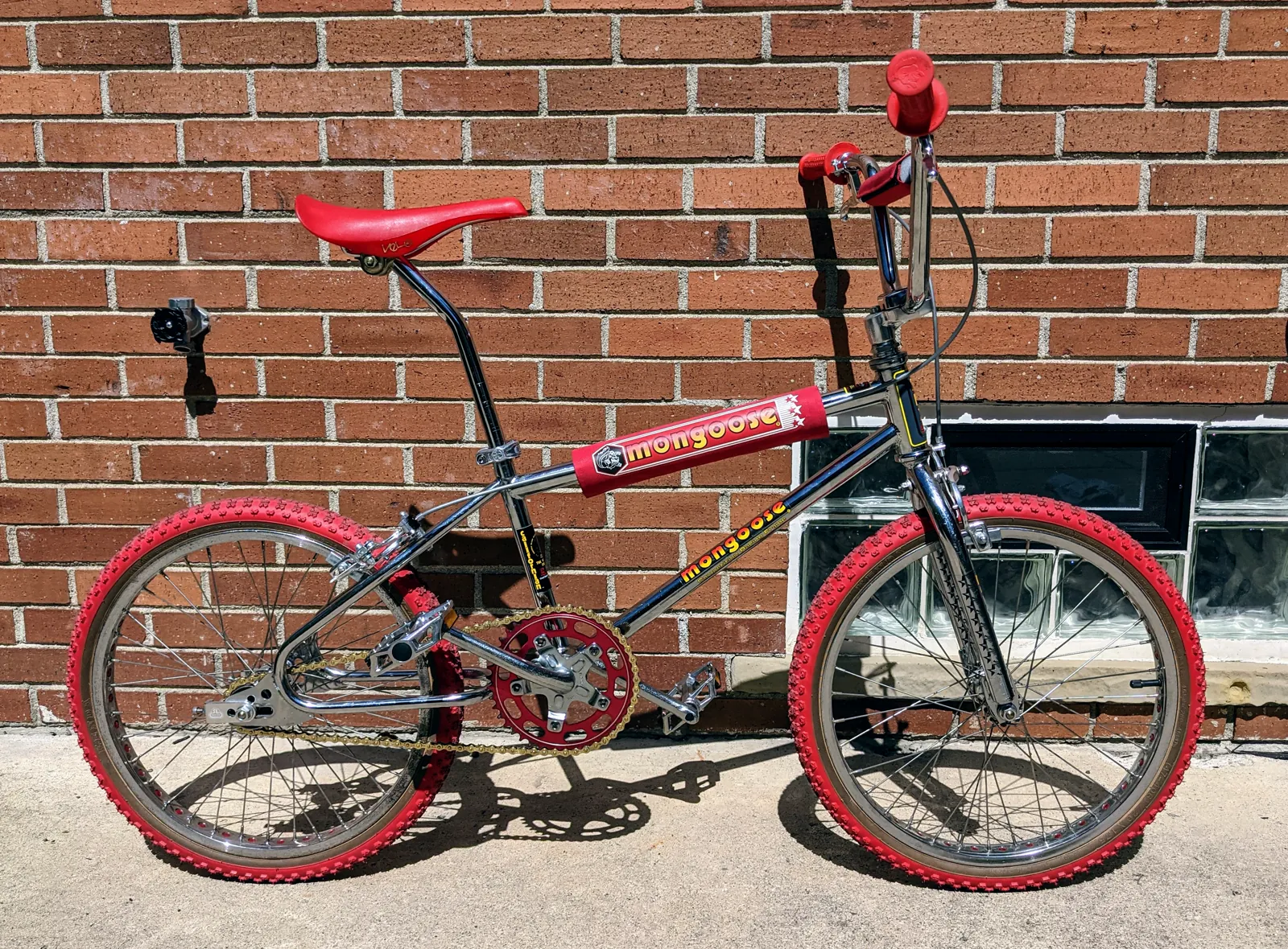Final side profile of the red 1983 Californian.