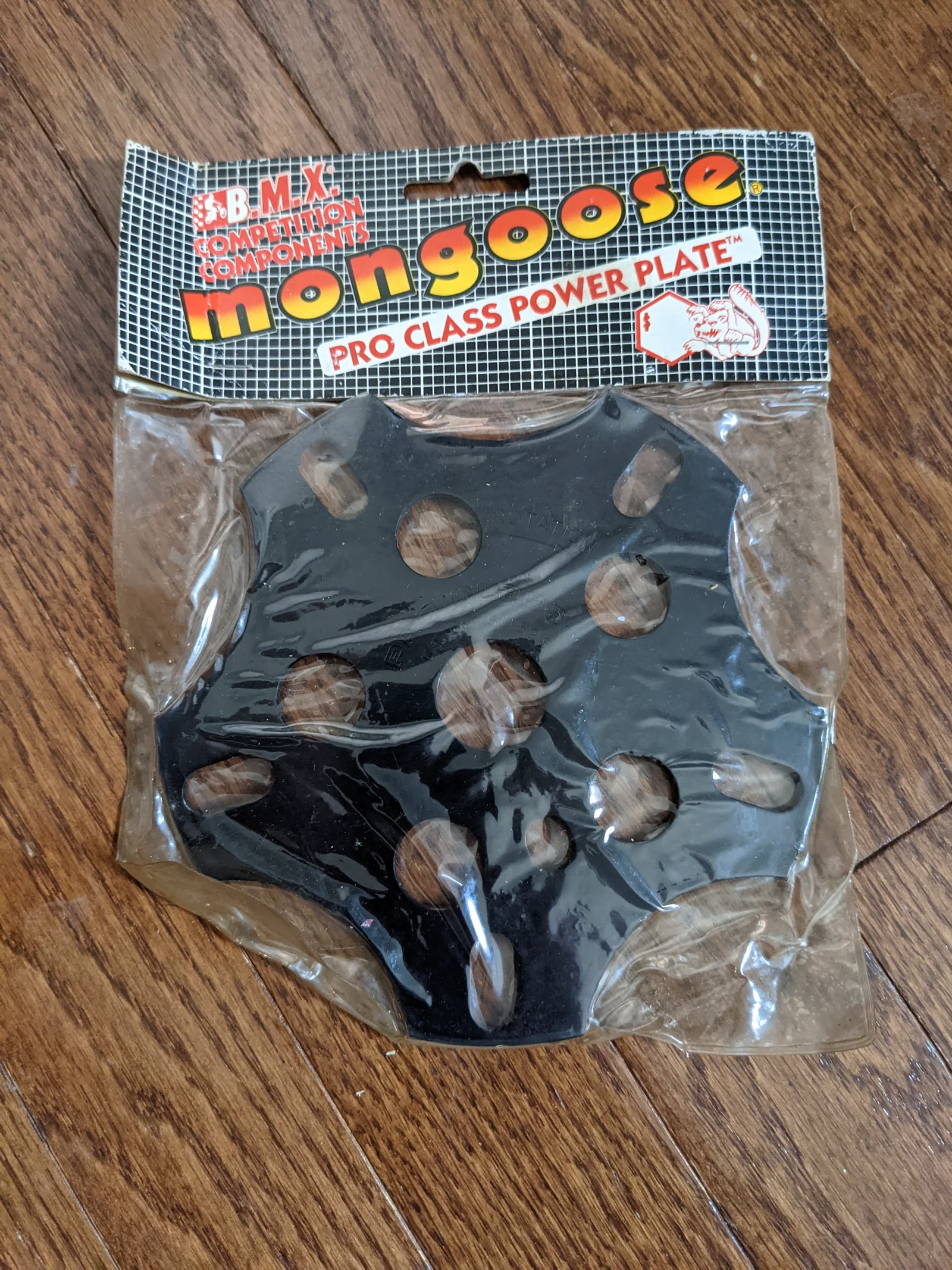 Original black Mongoose Pro Class Power Plate in its packaging.